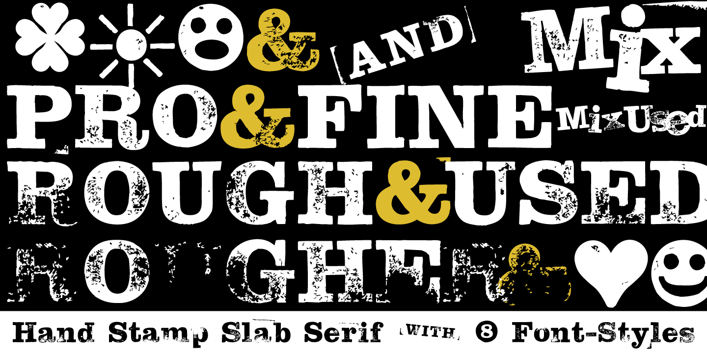 font-sample_Hand-Stamp-Slab-Serif_8-Styles_2023