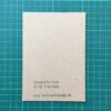 Folding Card | Mothers Day | Back | Hand Stamped | ORIGINAL PRINT