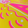 Typo Poster_Freestyle A with Eyes_Riso Print_Close-Up_2